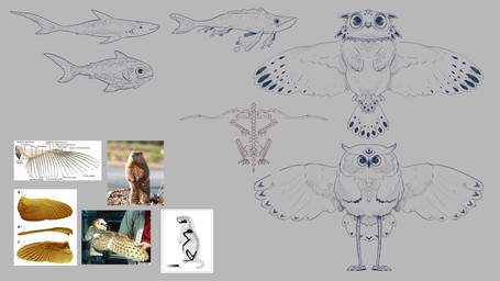 3_fingers ambiguous_feral ambiguous_gender ambiguous_human beak black_beak black_claws bone brown_wings claws closed_smile collar dorsal_fin fangs feathered_wings feathers feet feral fin finger_claws fingers gills grey_background grey_body grey_collar grey_fin grey_skin grey_tail group light long_legs looking_at_viewer mouth_closed photo photo_reference simple_background smile spread_wings standing tail tail_feathers tail_fin talons teeth thin_legs toes wings thomas_caputo avian barn_owl bird fish ground_squirrel groundhog human hybrid mammal marine marmot owl rodent sciurid tyto tytonid 16:9 2025 adobe_photoshop_(artwork) colored concept_art digital_drawing_(artwork) digital_media_(artwork) english_description hi_res lighting reference_image shaded widescreen