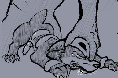 anal anal_penetration angry angry_sex animal_genitalia animal_penis bestiality bodily_fluids canine_genitalia canine_penis claws clenched_teeth drooling duo faceless_character faceless_human faceless_male feral feral_penetrated forced genitals hand_on_head human_on_feral human_penetrating human_penetrating_feral interspecies male male/male offscreen_penetration paws penetration penis pushing_down pushing_head rape saliva saliva_on_tongue sex tears teeth toe_claws yutz_(artist) nintendo pokemon canid canine generation_2_pokemon houndour human mammal pokemon_(species) hatching_(art) low_res monochrome shaded