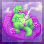 andromorph anthro bong clitoris drugged drugs feet foot_focus genitals hair hair_over_eyes intersex marijuana multi_nipple nipples nude nude_andromorph nude_intersex open_mouth open_smile pawpads paws presenting presenting_pussy purple_pawpads pussy smile solo spread_legs spreading substance_intoxication mosstheopossum canid canine canis domestic_dog mammal 1:1 absurd_res hi_res