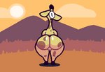 ambiguous_gender anthro big_butt bouncing_butt butt dancing featureless_crotch huge_butt long_neck looking_at_self looking_at_viewer looking_back nude outside rear_view solo thick_thighs twerking wide_hips superiorfox giraffe giraffid mammal 2d_animation animated frame_by_frame short_playtime