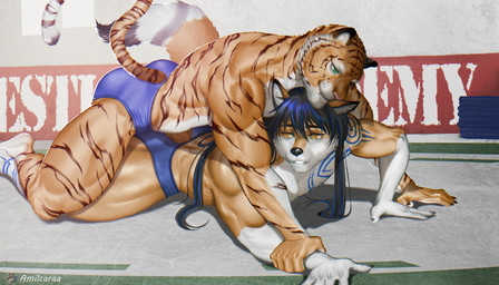 5_fingers ankle_tattoo anthro arm_grab arm_tattoo bangs barefoot biceps biped black_claws black_hair black_nose blue_highlights blue_tattoo brown_stripes butt cheek_tuft chest_tattoo claws clothed clothing countershading deltoids dipstick_ears dipstick_tail duo ear_markings ears_down facial_tuft feet finger_claws fingers fluffy fluffy_tail forearm_muscles fur fur_tattoo gloves_(marking) grabbing_another green_eyes hair hand_on_ground highlights_(coloring) inner_ear_fluff inside leg_markings leg_tattoo logo long_hair long_tail looking_at_another looking_at_partner lying male male/male markings multicolored_body multicolored_ears multicolored_fur muscular muscular_anthro muscular_male narrowed_eyes on_front on_ground on_top on_top_of_another orange_body orange_fur parted_lips pink_nose pinned pinned_to_ground pinning_arms pinning_down pivoted_ears quads sharp_teeth shoulder_tattoo smile snaggle_tooth snout socks_(marking) striped_body striped_fur stripes tail tail_markings tattoo teeth text tight_underwear topless topless_anthro topless_male tribal tribal_tattoo tuft two_tone_body two_tone_fur underwear whisker_spots white_body white_fur wrist_grab yellow_eyes amilcaraa alty tallyhawk_(tallyhawk) canid canine felid fox mammal pantherine red_fox tiger true_fox 2025 7:4 artist_logo artist_name chromatic_aberration digital_media_(artwork) hi_res shaded