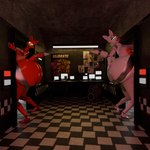 1:1 3d_(artwork) animatronic anonymousfm anthro areola big_breasts big_butt breasts butt canid canine digital_media_(artwork) duo female female/female five_nights_at_freddy's five_nights_at_freddy's_2 fox foxy_(fnaf) foxy_(psychojohn2) hand_on_butt hi_res huge_breasts huge_butt huge_thighs hyper hyper_butt looking_at_viewer machine makeup mammal mangle_(fnaf) mangle_(psychojohn2) nipples nude open_mouth robot scott_cawthon scottgames stuck stuck_in_door tail thick_thighs wide_hips