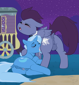 animal_genitalia animal_penis animal_vulva balls bodily_fluids bow_tie clitoris cum cum_in_mouth cum_inside cutie_mark drinking drinking_cum duo equine_genitalia equine_penis equine_vulva fellatio female feral feral_on_feral feral_penetrated feral_penetrating feral_penetrating_feral genital_fluids genitals horn leaking_cum looking_pleasured lying male male/female night on_side oral penetration penile penis perineum retracted_balls servicing_from_below sex standing swallowing_sound_effect tail teats vaginal_fluids vulva wings flowerbud friendship_is_magic hasbro my_little_pony mythology fan_character trixie_(mlp) equid equine horse mammal mythological_creature mythological_equine pegasus pony unicorn hi_res