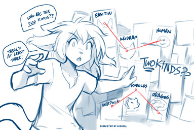 anthro biped clothed clothed_anthro clothed_female clothing conspiracy_board dialogue female fingers front_view fur hair looking_at_viewer simple_background solo standing tail text white_background conditional_dnp tom_fischbach it's_always_sunny_in_philadelphia pepe_silvia_(meme) twokinds madelyn_adelaide basitin mammal 2026 digital_drawing_(artwork) digital_media_(artwork) english_text hi_res meme monochrome sketch spot_color