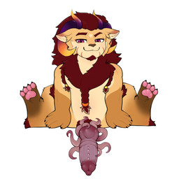 accessory animal_genitalia bodily_fluids chibi cock_ring genital_fluids genitals jewelry knot knotted_penis male muscular muscular_male penile_spines penis penis_accessory penis_jewelry precum pubes sheath solo spiked_penis spikes spikes_(anatomy) tentacle_on_penis maizena european_mythology greek_mythology mythology shinzaro_redmane chimera chimera_dragon mythological_chimera mythological_creature 1:1 hi_res