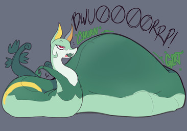 abdominal_bulge after_vore bedroom_eyes burping churn digestion_implied duo female female_feral feral narrowed_eyes seductive serpentine_vore size_difference slosh smaller_pred vore pink_poison67 nintendo pokemon generation_5_pokemon pokemon_(species) reptile scalie serperior snake absurd_res hi_res