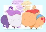 anthro anthro_pred anthrofied belly big_belly big_breasts biped blonde_hair bodily_noises breasts breathing_noises burping chubby_cheeks clothed clothing color_coded color_coded_speech_bubble cutie_mark deep_navel derived_sound_effect dialogue dialogue_with_sound_effects different_sound_effects duo extended_sound_effect female female_pred footwear gasp glorp hair hat headgear headwear horn huge_belly hyper hyper_belly laugh morbidly_obese navel obese one_eye_closed onomatopoeia overweight pfft rumbling_stomach sound_effect_variant sound_effects speech_bubble talking_to_another text text_emphasis underline vore sirmasterdufel friendship_is_magic hasbro my_little_pony mythology applejack_(mlp) rarity_(mlp) equid equine mammal mythological_creature mythological_equine unicorn 2018 absurd_res digital_media_(artwork) english_text hi_res