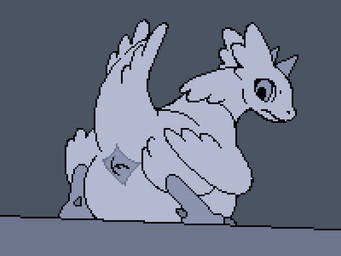 animal_genitalia cloaca contractions egg egg_from_cloaca eggnant feathers female feral genitals horn oviposition pregnant pregnant_female pregnant_feral solo tailbutt wings ghostcorax mythology dragon feathered_dragon feathered_scalie mythological_creature mythological_scalie scalie 4:3 animated digital_media_(artwork) greyscale monochrome pixel_(artwork) pixel_animation