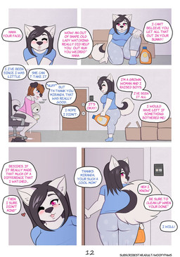 ahegao anthro balls being_watched big_balls big_penis black_hair blue_clothing blue_eyes blue_shirt blue_topwear bodily_fluids brown_hair chair close-up clothing comic_panel cum cum_drip cum_inside dialogue dripping duo ejaculation exhibitionism female femboy furniture genital_fluids genitals hair looking_at_another looking_pleasured male male/female masturbation open_mouth orgasm_face penis pink_clothing pink_eyes pink_shirt pink_topwear plushie plushie_penetrated plushophilia rabbit_plushie shaking shirt surprised text throbbing throbbing_balls throbbing_penis topwear trembling tuft woofyrainshadow miranda_(woofyrainshadow) woofy_(woofyrainshadow) canid canine canis domestic_dog husky mammal nordic_sled_dog siberian_husky spitz comic english_text hi_res