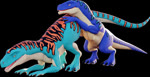 black_background blue_body blue_scales duo female female/female feral fisting light penetration scales simple_background vaginal vaginal_penetration matteino jinnoaka_(modeler) mythology ziinari dragon interceptor mythological_creature mythological_scalie scalie model 3d_(artwork) 3d_animation animated digital_media_(artwork) hi_res no_sound short_playtime webm