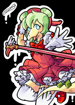 alternate_costume alternative_fashion anthro black_background blue_eyes clothed clothed_anthro clothed_female clothing cosplay cosplay_lolita dress female fingers footwear front_view gloves green_body green_hair green_scales hair hair_bun handwear humanoid_hands j-fashion legwear lolita_(fashion) long_hair looking_at_viewer open_mouth open_smile outline pose red_clothing red_dress scales shoes simple_background smile socks solo spiked_tail spikes spikes_(anatomy) staff sweet_lolita tail thigh_highs thigh_socks twin_buns white_outline bass1l1ssc0 goodbye_volcano_high ko_op_(game_developer) stella_(gvh_beta) dinosaur ornithischian prehistoric_species reptile scalie stegosaurian stegosaurus thyreophoran colored hi_res shaded signature