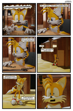 anthro dialogue extreme_size_difference feet foot_fetish foot_play male micro nano size_difference solo speech_bubble text waking_up feetymcfoot sega sonic_the_hedgehog_(series) miles_prower canid canine fox mammal 3d_(artwork) absurd_res comic digital_media_(artwork) english_text hi_res