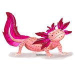 ambiguous_gender feral food fruit pink_body plant quadruped simple_background solo strawberry tail white_background panthera_arven amphibian axolotl elemental_creature flora_fauna food_creature living_fruit marine mole_salamander salamander 1:1 hi_res