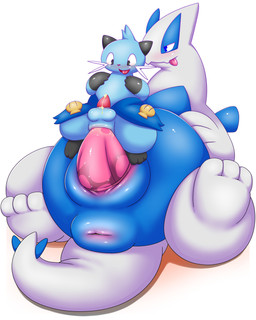 animal_genitalia anus balls big_dom_small_sub bodily_fluids cum cum_on_penis dominant duo feral genital_fluids genital_slit genitals lying male male/male on_back penetration penile penile_penetration penis puffy_anus size_difference tapering_penis bboing nintendo pokemon dewott generation_2_pokemon generation_5_pokemon legendary_pokemon lugia pokemon_(species) 4:5 absurd_res hi_res