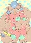 anthro belly clothing humanoid_hands male mohawk moobs nipples overweight overweight_anthro overweight_male plushie solo tongue tongue_out underwear buta5kawa hamuga86 lifewonders tokyo_afterschool_summoners ganglie_(tas) mammal suid suine sus_(pig) wild_boar 2019 hi_res