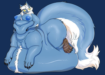 arm_tuft belly belly_tuft big_belly big_breasts big_tail blue_body blue_nipples breasts chest_tuft elbow_tuft fluffy fluffy_tail hair holding_belly huge_belly huge_tail immobile male morbidly_obese morbidly_obese_male morbidly_obese_taur nipples obese obese_male obese_taur overweight overweight_male overweight_taur paws piercing resting_on_belly smile solo tail thick_thighs tuft tusks unusual_anatomy unusual_tail white_hair wide_hips vishykin echo_(doubleecho) alien cyclops norn_(doubleecho) taur alpha_channel hi_res