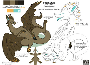 animal_genitalia animal_vulva anus black_anus black_vulva blue_anus blue_vulva canine_genitalia canine_vulva feathers female feral fur genitals multi_eye multicolored_anus multicolored_vulva pawpads puffy_anus solo tail text two_tone_anus two_tone_vulva vulva wings conditional_dnp lustylamb mythology four_eyes_(lustylamb) dragon feathered_dragon feathered_scalie furred_dragon furred_scalie mythological_creature mythological_scalie scalie english_text hi_res model_sheet url