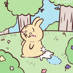 ambiguous_gender anthro duo facesitting fart fart_cloud fart_fetish farting_on_face overweight overweight_anthro sitting sitting_on_another size_difference lspagf chiikawa momonga_(chiikawa) usagi_(chiikawa) flying_squirrel lagomorph leporid mammal rabbit rodent sciurid 1:1 animated hi_res short_playtime sound video