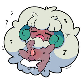 2_horns anal anal_fingering anal_fluids anthro anthro_fingered anthro_focus biped blush blush_lines blushing_profusely bodily_fluids bovid_horn brown_body caprine_horn chibi confusion disembodied_hand duo eyes_closed featureless_feet featureless_hands feet fingering front_view fur fur_tuft green_horn horn male male_anthro male_fingered male_focus multicolored_body multicolored_fur neck_tuft open_mouth question_mark ram_horn saliva shaking simple_background solo_focus sweat tremble_lines trembling tuft two_tone_body two_tone_fur white_background white_body white_fur plumflavor nintendo pokemon generation_5_pokemon pokemon_(species) whimsicott 2026 cel_shading digital_drawing_(artwork) digital_media_(artwork) shaded