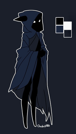 black_body blue_cloak blue_clothing cloak clothing color_swatch female grey_background grey_clothing hoodie simple_background slim solo topwear onidrif hollow_knight:_silksong hollow_knight_(franchise) team_cherry tillansia_(nickzilla) arthropod humanoid insect vessel_(species) hi_res