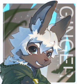 anthro black_body black_eyes black_fur blue_eyes clothing fur green_clothing green_hoodie green_topwear hair hoodie male multicolored_eyes smile smiling_at_viewer solo topwear white_hair asenjian lagomorph leporid mammal rabbit 2025 hi_res