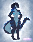 anthro breasts female genitals glowing nipples nude pussy scaled solo tail zombikiss mythology dragon mythological_creature mythological_scalie scalie