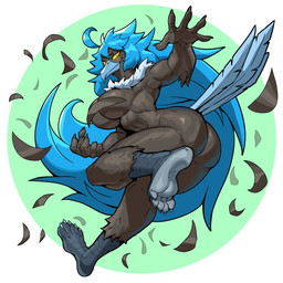 5_fingers 5_toes anthro beak big_breasts big_butt black_body breasts butt convenient_censorship feathers feet female fingers hair humanoid_feet humanoid_hands lightened_soles long_hair muscular muscular_anthro muscular_female non-mammal_breasts nude plantigrade scuted_legs scutes soles solo tail tail_feathers thick_thighs toes ceehaz undertale undertale_(series) undertale_yellow martlet_(undertale_yellow) martlet_(zenith_form) avian bird source_request