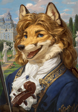 anthro biped clothed clothed_anthro clothed_male clothing fingers front_view fur inner_ear_fluff looking_at_viewer male smile solo teeth tongue tuft alsares edgar_vladilisitsa canid canine fox mammal 2025 digital_drawing_(artwork) digital_media_(artwork) hi_res