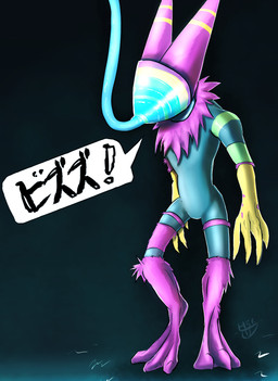 anthro machine male null null_bulge solo h56_(hikkoro) deltarune undertale_(series) android robot scalie werewire hi_res