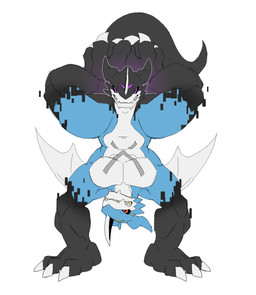 2_heads anthro corruption crotch_head foot_hands male multi_head muscular solo transformation unusual_anatomy upside_down upside_down_transformation virus pastry404 bandai_namco digimon mythology digimon_(species) dragon exveemon mythological_creature mythological_scalie scalie absurd_res hi_res