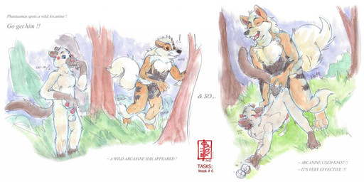 anal anal_orgasm anal_penetration animal_genitalia animal_penis anthro anthro_on_anthro anthro_penetrated anthro_penetrating anthro_penetrating_anthro aroused balls blush bodily_fluids canine_genitalia canine_penis cum cum_in_ass cum_inside cum_on_grass cum_on_ground duo ejaculation erection feline_genitalia feline_penis genital_fluids genitals grass hands-free humping male male/male male_penetrated male_penetrating male_penetrating_male orgasm penetration penis phantasmas_(fa) plant pokeball raised_tail sex sheath size_difference size_play smaller_penetrated tail text tree two_panel_image fennec_(artist) nintendo pokemon arcanine canid canine domestic_cat felid feline felis generation_1_pokemon mammal pokemon_(species) siamese_cat english_text painting_(artwork) sketch watercolor_(artwork)