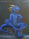 anthro contest featureless_crotch male mascot mascot_contest navel server solo spread_legs spreading tail text darkdoomer e621 ares_(darkdoomer) dinosaur dromaeosaurid prehistoric_species reptile scalie theropod velociraptor 3:4 hi_res url