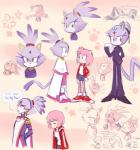 alternate_species anthro clothed clothing duo female hair humanized narrow_hips pink_hair ponytail purple_hair solo text thin_calves thin_legs thin_thighs knockabiller sega sonic_the_hedgehog_(series) amy_rose blaze_the_cat domestic_cat eulipotyphlan felid feline felis hedgehog human mammal hi_res sketch sketch_page