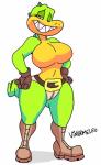 anthro australian big_breasts boots bottomwear breasts clothed clothing curvy_figure female footwear non-mammal_breasts shoes shorts simple_background smile solo thick_thighs topless voluptuous white_background wide_hips somebodyyoudespise vimhomeless sydney_swamp_(vimhomeless) crocodilian reptile scalie 2018 hi_res monochrome