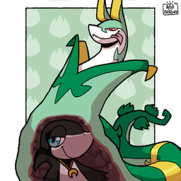 ambiguous_gender duo feral inside_stomach internal jewelry licking licking_lips male male/male necklace satisfied_look smile tongue tongue_out vore baronix nintendo pokemon moonlight_(snivy) generation_5_pokemon pokemon_(species) serperior snivy 1:1 digital_media_(artwork) hi_res nonbinary_(lore)