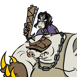 angry anthro belly claws clothing duo fur gun hat hat_over_eyes headgear headwear male overweight pink_nose ranged_weapon riding shirt tank_top topwear weapon white_body white_fur chesnaughtfan deadlock_(game) valve krill_(deadlock) mo_(deadlock) eulipotyphlan haplorhine mammal mole_(animal) monkey primate 1:1 hi_res