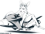 areola female genitals hoverbike nipples nude pigtails pussy solo brian_mcpherson cynthia_(brian_mcpherson) cottontail_rabbit lagomorph leporid mammal rabbit 2024 4:3 black_and_white monochrome