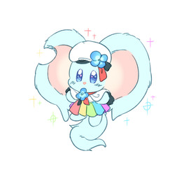 ambiguous_gender big_ears biped bipedal_feral blue_eyes blush blush_lines clothed clothing feral fluffy fluffy_tail fur hat headgear headwear looking_at_viewer mouthless notched_ear semi-anthro simple_background solo sparkles tail teal_body teal_fur three-quarter_view white_background 0olqplo0 kirby_(series) kirby_and_the_forgotten_land nintendo elfilin alien chinchillid mammal rodent starling_(kirby) digital_drawing_(artwork) digital_media_(artwork) full-length_portrait portrait male_(lore)