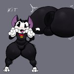 anthro anus big_butt black_body black_fur butt fur male puffy_anus solo thick_thighs trz_lettuce zivartz brawl_stars supercell_(company) kit_(brawl_stars) domestic_cat felid feline felis mammal 1:1 2024 absurd_res hi_res