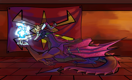 blue_fire colored_fire dark eyes_closed feet female feral fire green_eyes horn interspecies knight larger_female long_tail male male/female medieval purple_body queen royalty size_difference sleeping smaller_male solo tail talons tavern toes warrior white_horn wings jasonthe european_mythology mythology o_hear_thee oberon_(oth) roselia_(oth) dragon human humanoid hybrid mammal mythological_creature mythological_scalie scalie western_dragon hi_res