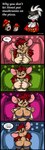 anthro belly big_breasts bottomwear bra breasts buckteeth clothing duo eyes_closed female fungus green_eyes hair markings mole_(marking) mushroom open_mouth red_hair shirt slightly_chubby slightly_chubby_anthro slightly_chubby_female speech_bubble teeth text topwear underwear undressing dutch_(artist) misty_the_mouse honei misty_(dutch) badger honey_badger mammal mouse murid murine mustelid musteline rodent 2015 digital_media_(artwork) english_text hi_res