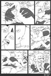 2020 5_fingers anthro anthro_on_anthro anus backsack balls bed bite biting_lip biting_sound_effect black_and_white black_nose blush bodily_fluids butt butt_grab butt_slap canid canine canis chest_tuft comic contact_onomatopoeia custom_character_(sonic_forces) dialogue different_sound_effects dominant dominant_male drooling ear_tuft english_text eyes_closed facial_horn fangs fingers french_kissing furniture gadget_the_wolf genitals gripping_sound_effect hand_on_butt heart_symbol hi_res horn impact_onomatopoeia infinite_(sonic) inside interspecies jackal kissing kissing_sound_effect krazyelf licking_sound_effect lying male male/male male_on_bottom male_on_top mammal monochrome motion_lines nose_horn on_back on_bed on_bottom on_top onomatopoeia perineum rubbing rubbing_sound_effect saliva sega slap slap_(sound_effect) sonic_forces sonic_the_hedgehog_(series) sound_effects spanking speech_bubble spread_butt spread_legs spreading straddling submissive submissive_male sweat teeth text tongue tongue_out tuft vowelless vowelless_sound_effect vowelless_vocalization wolf