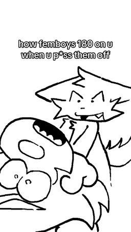 anthro asphyxiation choking duo femboy fluffy male male/male paige_(pagu8) pagu8 sound_warning boy_kisser_(meme) 9:16 animated animation_meme hi_res meme short_playtime sound video