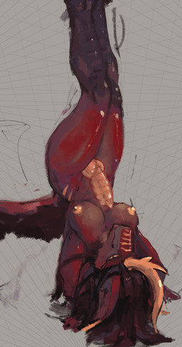 anthro erection intersex intersex/intersex legs_up looking_at_viewer lying male on_back solo solo_focus vekyn mythology dragon kirin mythological_creature mythological_scalie scalie absurd_res hi_res