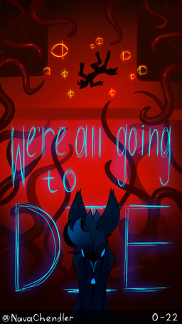 anthro bioluminescent_markings blue_body blue_fur falling feral fur glowing glowing_eyes glowing_markings glowing_nose glowing_stripes group horror_(theme) long_tail male markings narrative orange_eyes pointy_ears quadruped slime stripes tail tentacles trio violence young young_male nava_chendler a_world_of_losers_(nava_chendler) astraconia_(nava_chendler) daisy_(nava_chendler) eyelet_(nava_chendler) neonfox_(nava_chendler) canid canine canis demon fox fox_spirit ink_demon mammal monster unknown_species wolf 4k 9:16 absurd_res comic digital_media_(artwork) hi_res story