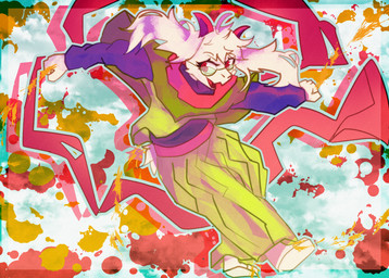 action_pose anthro barefoot black_sleeves clothed clothed_anthro clothing feet floppy_ears fully_clothed fully_clothed_anthro fur green_clothing lop_ears male pose solo tail white_body white_fur cosmic_logem deltarune undertale_(series) ralsei bovid caprine goat mammal full-length_portrait hi_res portrait