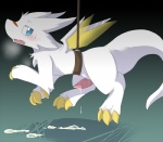 abstract_background blue_eyes blush bound chibisuke claws cum dragon dragon_drive erection feral fur hanging hauyne looking_back male nude open_mouth penis pink_penis solo sweat tapering_penis white_fur wings
Rating: Explicit
Score: 13
User: Gilda_The_Gryphon
Date: January 26, 2014