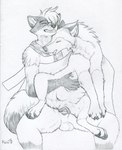 anatomically_correct anatomically_correct_genitalia anatomically_correct_pussy animal_genitalia animal_pussy anthro anthro_on_feral anthro_penetrating anthro_penetrating_female anthro_penetrating_feral balls bestiality breasts busty_feral canine_genitalia canine_pussy chair_position clenched_teeth dipstick_tail duo eyes_closed eyewear fangs female female_on_anthro female_penetrated feral feral_penetrated from_behind_position front_view genitals glasses hand_on_breast in_heat leg_markings looking_pleasured male male/female male_on_feral male_penetrating male_penetrating_female male_penetrating_feral markings multi_breast multi_nipple multicolored_tail nipples object_in_mouth on_lap penetration penile penile_penetration penis_in_pussy pussy quadruped scarf sex sitting socks_(marking) spread_legs spreading tail tail_markings teats teeth tongue tongue_out vaginal vaginal_penetration whiskers paper-wings independence sitku canid canine canis fox mammal wolf graphite_(artwork) greyscale hi_res monochrome sketch traditional_media_(artwork)