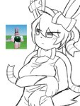 anthro bow_ribbon breasts embarrassed female female_focus holding_breast intersex medium_breasts ribbons_(anatomy) tail senderlol nintendo pokemon roblox starbucks eeveelution generation_6_pokemon humanoid pokemon_(species) sylveon absurd_res hi_res sketch unfinished