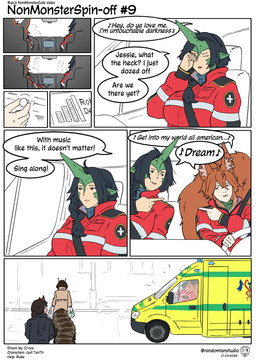 big_breasts big_tail black_clothing black_hair black_jacket black_topwear breasts brown_hair brown_tail car clothing driving duo_focus eyes_closed female female_humanoid gesture green_ears green_horn group hair hand_gesture holding_bag horn imminent_death inside_car inside_vehicle jacket pale_skin plastic_bag pointing pointing_at_another red_clothing red_horn red_jacket red_topwear simple_background singing tail text tired topwear vehicle walking white_background o-nce randomtanstudio liza_(randomtanstudio) animal_humanoid arthropod arthropod_humanoid centipede_humanoid humanoid lizard_humanoid mammal mammal_humanoid myriapod myriapod_humanoid reptile reptile_humanoid rodent rodent_humanoid scalie scalie_humanoid sciurid sciurid_humanoid tree_squirrel_humanoid comic english_text hi_res